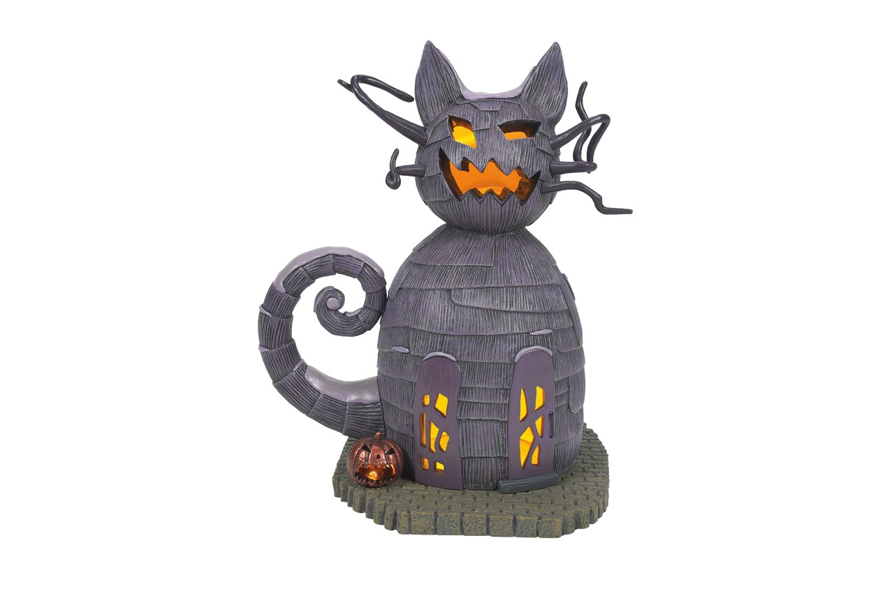 Department 56 Nightmare Before Christmas Village Cat House Lit Building 8in H